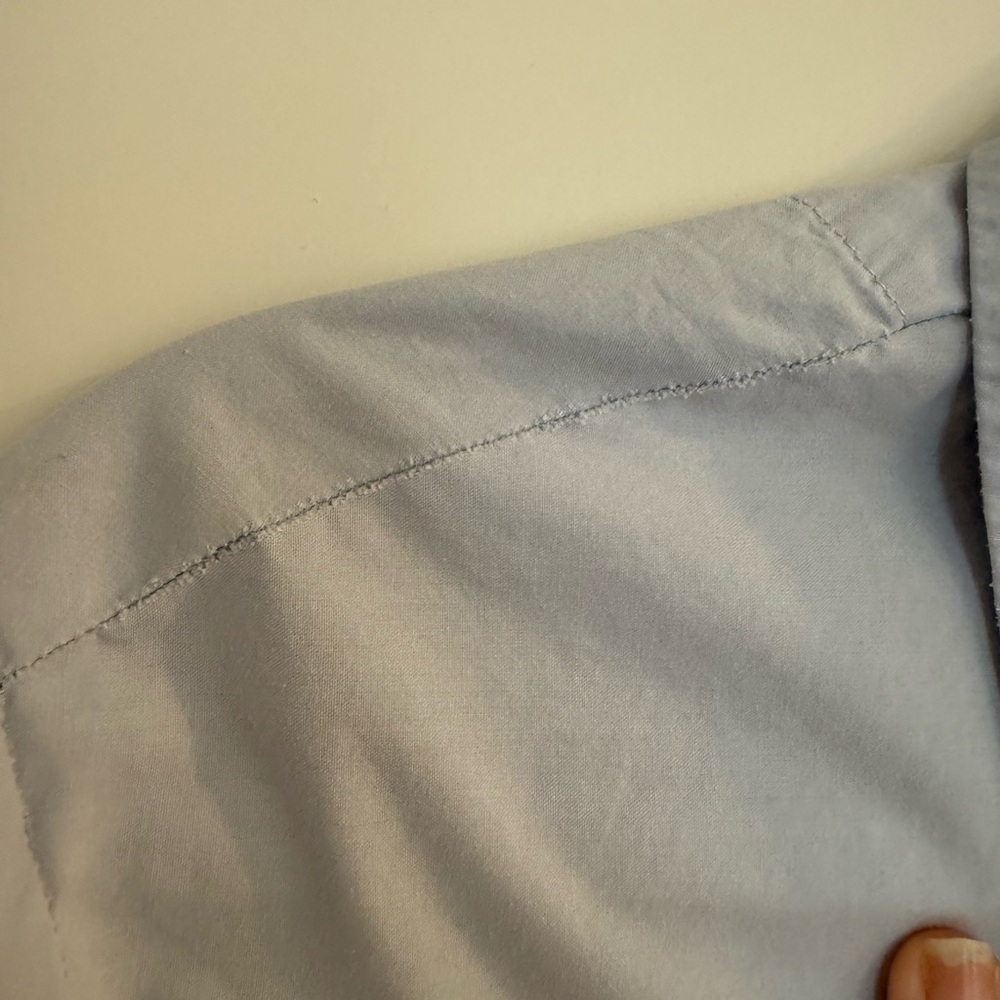 Maeve Bettina Tiered Shirt Dress-Light Blue Eyelet - Picture 6 of 15